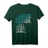 22. Geburtstag Mann - Limited Edition Juli 2002 T-Shirt, Witziges Geschenk & Deko zum 22. Geburtstag