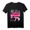 Kinder 7 Geburtstag T-Shirt - Süßes Prinzessinnen Design für Mädchen, perfekt für Geburtstagsfeier und Geschenk