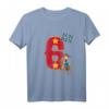 Kinder Geburtstagsshirt 6 Jahre Cowboy Western mit Sheriff, Hut, Weste & Zahl Sechs – Perfektes Geschenk für Cowboy- und Western-Fans