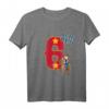 Kinder Geburtstagsshirt 6 Jahre Cowboy Western mit Sheriff, Hut, Weste & Zahl Sechs – Perfektes Geschenk für Cowboy- und Western-Fans