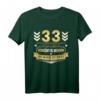 Lustiges 33. Geburtstag T-Shirt - Vernünftig Werden Ist Auch Zu Spät - Originelles Geschenk für Freunde, Familie & Kollegen zur Geburtstagsparty