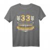 Lustiges 33. Geburtstag T-Shirt - Vernünftig Werden Ist Auch Zu Spät - Originelles Geschenk für Freunde, Familie & Kollegen zur Geburtstagsparty