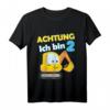 Kinder 2. Geburtstag Junge Bagger T-Shirt - Perfekt für den 2. Geburtstag, Geschenk für Kinder geboren 2021 oder 2022