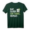 Eat Sleep Gin Tonic T-Shirt – Lustiges Party-Design für Barkeeper, Gin Tonic Fans & Festival-Teilnehmer