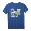 Eat Sleep Gin Tonic T-Shirt – Lustiges Party-Design für Barkeeper, Gin Tonic Fans & Festival-Teilnehmer