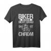 Motorradfahrer Biker T-Shirt - Nicht Grau, Das Ist Chrom - Perfekt für Motorradtouren & Biker, die auffallen möchten
