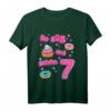 Kinder T-Shirt 'So süß und schon 7' – Niedliches Geburtstagsshirt für Mädchen zum siebten Geburtstag, bunt mit Herzen, Sternen, Cupcake & Donuts
