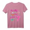 Kinder T-Shirt 'So süß und schon 7' – Niedliches Geburtstagsshirt für Mädchen zum siebten Geburtstag, bunt mit Herzen, Sternen, Cupcake & Donuts