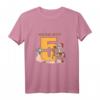 Kinder Ritter und Pferd - 5 Jahre Kindergeburtstag Geschenk T-Shirt für Jungen und Mädchen, perfekt für Märchen, Fasching und Geburtstagsfeiern
