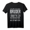 Stolzer Bruder einer wundervollen Schwester Ich Werde Spruch T-Shirt – Lustiges Geschenk für Bruder, Halbbruder & Stiefbruder
