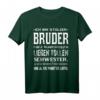 Stolzer Bruder einer wundervollen Schwester Ich Werde Spruch T-Shirt – Lustiges Geschenk für Bruder, Halbbruder & Stiefbruder