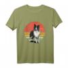 Border Collie Retro T-Shirt für Hundeliebhaber - Vintage Hundemotiv & Tierfreund Bekleidung zum Hundetag