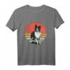 Border Collie Retro T-Shirt für Hundeliebhaber - Vintage Hundemotiv & Tierfreund Bekleidung zum Hundetag