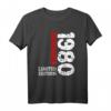 43. Geburtstag T-Shirt für Frauen & Männer - Limited Edition 1980 Geburtstagsparty Outfit, Geschenk & Deko