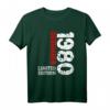 43. Geburtstag T-Shirt für Frauen & Männer - Limited Edition 1980 Geburtstagsparty Outfit, Geschenk & Deko