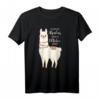 Geburtstags T-Shirt mit lustigem Alpaka Spruch – Die coolsten Alpakas werden im Oktober geboren, perfekt für Lama- und Alpaka-Fans