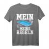 Mein Pool meine Regeln T-Shirt – Lustiges Bademeister Shirt für Schwimmbad & Poolparty mit Spruch