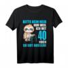 Bitte kein Neid 40 Jahre Faultier T-Shirt – Lustiges Geschenk für 40-Jährige, Faultier-Liebhaber, Mama, Freundin & Kollegin zum Geburtstag