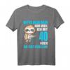 Bitte kein Neid 40 Jahre Faultier T-Shirt – Lustiges Geschenk für 40-Jährige, Faultier-Liebhaber, Mama, Freundin & Kollegin zum Geburtstag