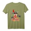 Kinder Geburtstag T-Shirt für 6 Jahre - Pirat Totenkopf, Cooles Geburtstagsoutfit für Jungen & Mädchen, Perfekt für Piraten-Party & große Tage