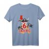 Kinder Geburtstag T-Shirt für 6 Jahre - Pirat Totenkopf, Cooles Geburtstagsoutfit für Jungen & Mädchen, Perfekt für Piraten-Party & große Tage