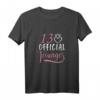 Official Teenager 13. Geburtstag Mädchen T-Shirt mit Herz und Spruch – Perfektes Geschenk für Tochter, Schwester oder Enkelin