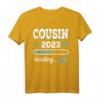 Cousin 2023 Loading T-Shirt - Lustiges Vintage Motiv für zukünftige Cousins, Schwangerschaftsankündigung & Babygeschenk