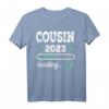 Cousin 2023 Loading T-Shirt - Lustiges Vintage Motiv für zukünftige Cousins, Schwangerschaftsankündigung & Babygeschenk