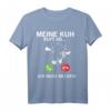 Kuh ruft, ich werde zur Milch gehen T-Shirt - Lustiges Tiermotiv für Landwirte und Tierliebhaber
