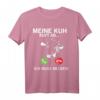 Kuh ruft, ich werde zur Milch gehen T-Shirt - Lustiges Tiermotiv für Landwirte und Tierliebhaber