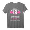 Damen 18. Geburtstag T-Shirt - Lustiger Spruch für Volljährigkeit & Party-Deko