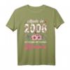 Geschenk zum 15. Geburtstag - Motiv Born in 2008, 15 Jahre, Mädchen & Teenager T-Shirt für Partys & Feiern