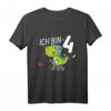 Kinder Dino Geburtstag T-Shirt - Ich bin 4 Jahre Dinosaurier Fahrrad, perfektes Geschenk für 4-Jährige Jungen und Mädchen zum Geburtstag & Weihnachten