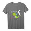 Kinder Dino Geburtstag T-Shirt - Ich bin 4 Jahre Dinosaurier Fahrrad, perfektes Geschenk für 4-Jährige Jungen und Mädchen zum Geburtstag & Weihnachten