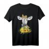 Lustiges Kuh Bandana T-Shirt mit Sonnenblumen – Hippie-Geschenk für Frauen, Mädchen & Kuhliebhaber, ideal für Bauern, Rancher & Tierfreunde