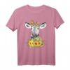 Lustiges Kuh Bandana T-Shirt mit Sonnenblumen – Hippie-Geschenk für Frauen, Mädchen & Kuhliebhaber, ideal für Bauern, Rancher & Tierfreunde