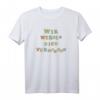 Wir werden dich vermissen Abschiedsgeschenk Unterschriften T-Shirt – Persönliches Erinnerungsstück zum Selbstgestalten