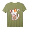 Cat Boba Tea Bubble Tea Anime Kawaii Neko T-Shirt – Lustiges Manga Merchandise für Anime- und Bubble Tea Fans, perfekt als Geschenk für Mädchen und Frauen