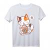 Cat Boba Tea Bubble Tea Anime Kawaii Neko T-Shirt – Lustiges Manga Merchandise für Anime- und Bubble Tea Fans, perfekt als Geschenk für Mädchen und Frauen