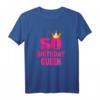 50. Geburtstag T-Shirt Birthday Queen – Lustiges und cooles Geschenk für Frauen zum 50. Geburtstag