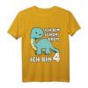 Kinder Dinosaurier T-Shirt - Ich Bin Schon Groß Ich Bin 4 - Perfektes Geburtstagsgeschenk für Dino-begeisterte Kinder zum vierten Geburtstag