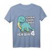 Kinder Dinosaurier T-Shirt - Ich Bin Schon Groß Ich Bin 4 - Perfektes Geburtstagsgeschenk für Dino-begeisterte Kinder zum vierten Geburtstag