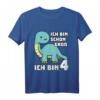 Kinder Dinosaurier T-Shirt - Ich Bin Schon Groß Ich Bin 4 - Perfektes Geburtstagsgeschenk für Dino-begeisterte Kinder zum vierten Geburtstag