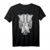 Fledermaus Skelett Rippenkäfig T-Shirt – Gothic Halloween Kostüm & Spooky Season Shirt für Tier- und Tierliebhaber