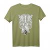 Fledermaus Skelett Rippenkäfig T-Shirt – Gothic Halloween Kostüm & Spooky Season Shirt für Tier- und Tierliebhaber