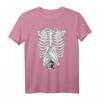 Fledermaus Skelett Rippenkäfig T-Shirt – Gothic Halloween Kostüm & Spooky Season Shirt für Tier- und Tierliebhaber