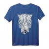 Fledermaus Skelett Rippenkäfig T-Shirt – Gothic Halloween Kostüm & Spooky Season Shirt für Tier- und Tierliebhaber