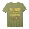 40 Jahre Geburtstag Angler T-Shirt - Lustiges Hecht Motiv für Männer, Papa, Bruder & Onkel zum Jubiläum