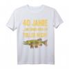 40 Jahre Geburtstag Angler T-Shirt - Lustiges Hecht Motiv für Männer, Papa, Bruder & Onkel zum Jubiläum
