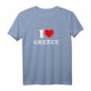 I Love Greece Souvenir T-Shirt – Herzdesign, Grunge-Stil für Damen, Herren & Kinder, Perfekt als Griechenland-Reisesouvenir